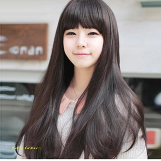 Elegant Cute Korean Girl With Beauty Longhair Truehairstyle